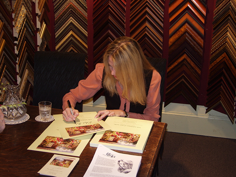 Poster Signing at a Solo Show Opening