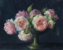 Eden Roses in Copper Vase. 2023