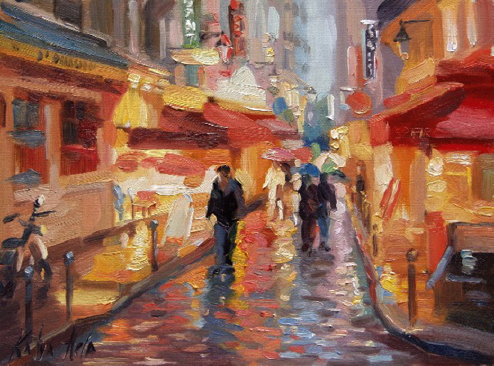 Rain in Latin Quarter. 2004