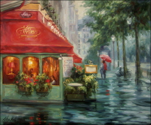 Boulevard Des Capucines in Rain. 2005