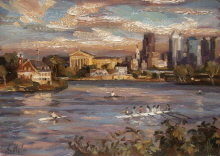 Schuylkill River and Philadelphia Skyline. 2006